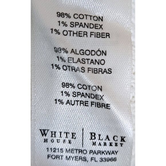 WHBM White House/Black Market M Cream Side Zip Collared Cotton Sweater - Picture 7 of 8